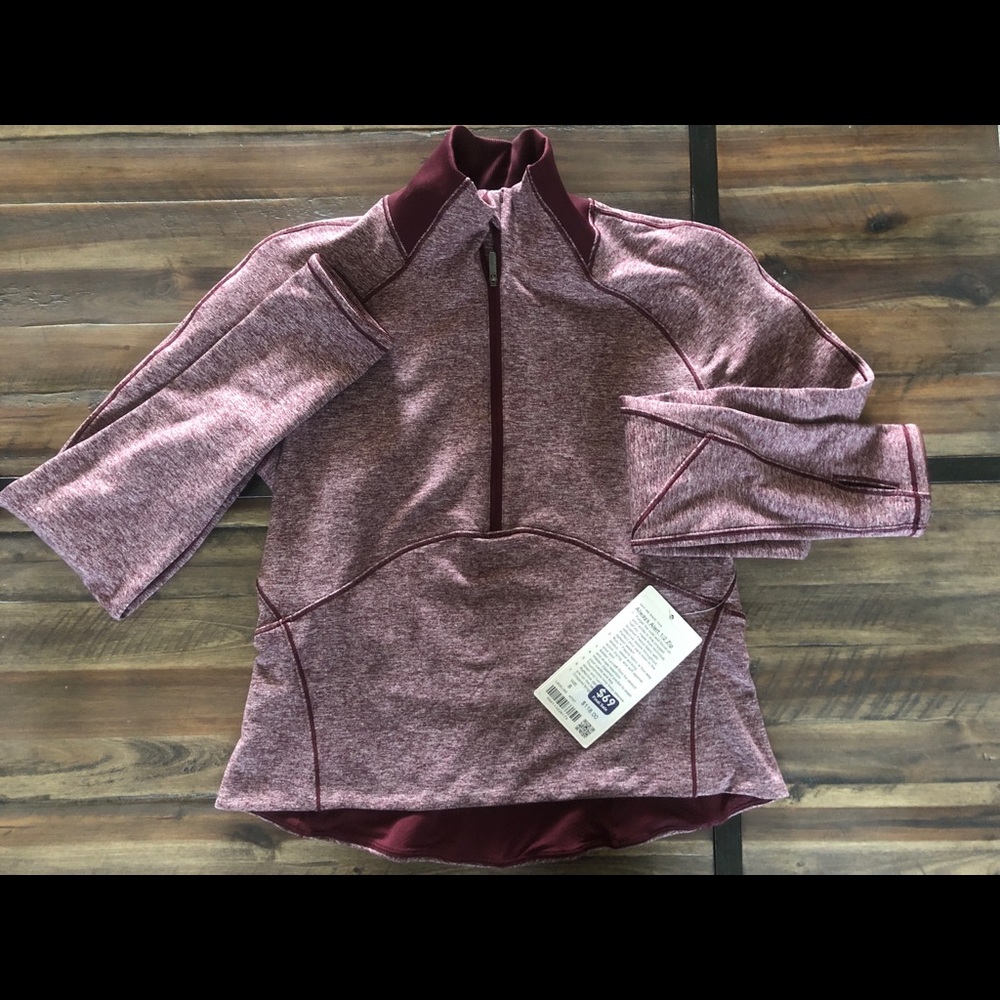 Lululemon Always Alert 1/2 Zip Size 8